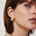 Nelle Hoops 14k Gold Dipped Brass