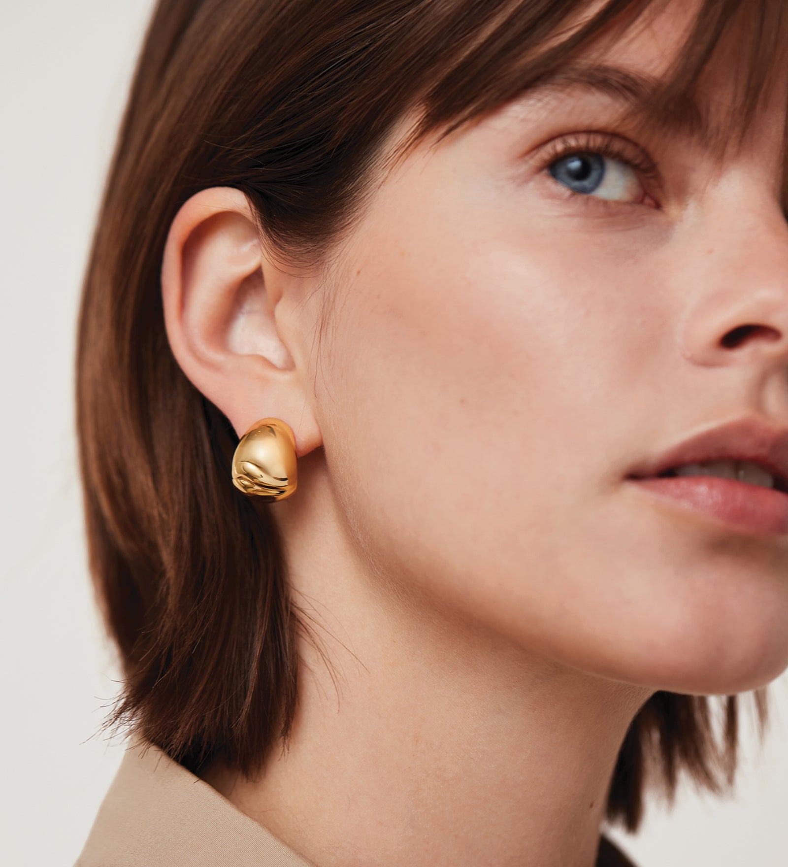Nelle Hoops 14k Gold Dipped Brass