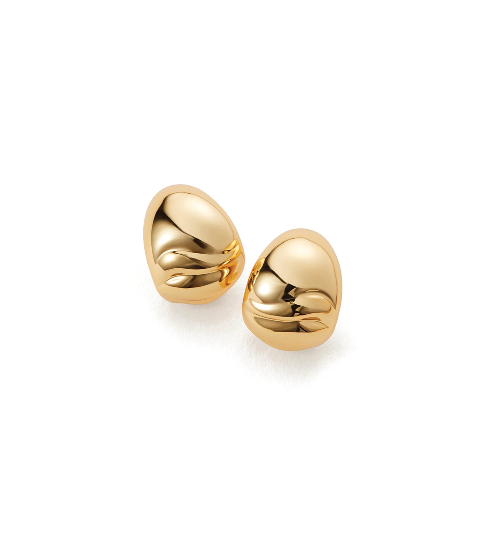 Nelle Hoops 14k Gold Dipped Brass