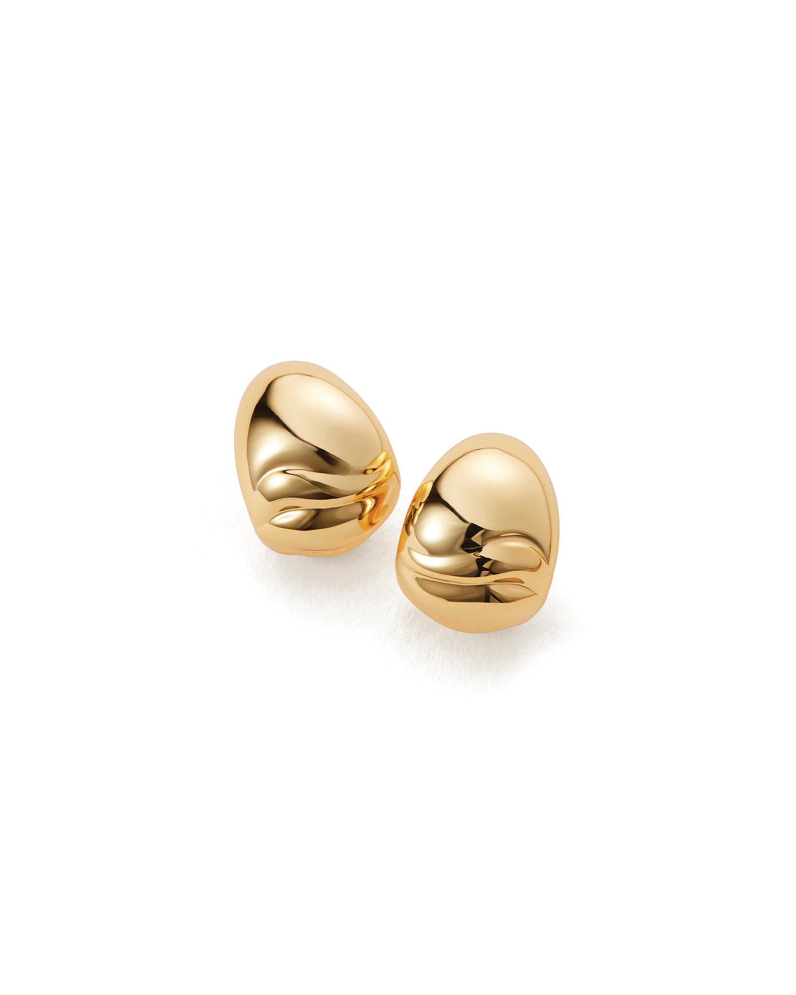 Nelle Hoops 14k Gold Dipped Brass