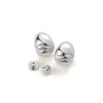 Nelle Hoops Silver Dipped  Brass