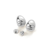 Nelle Hoops Silver Dipped  Brass