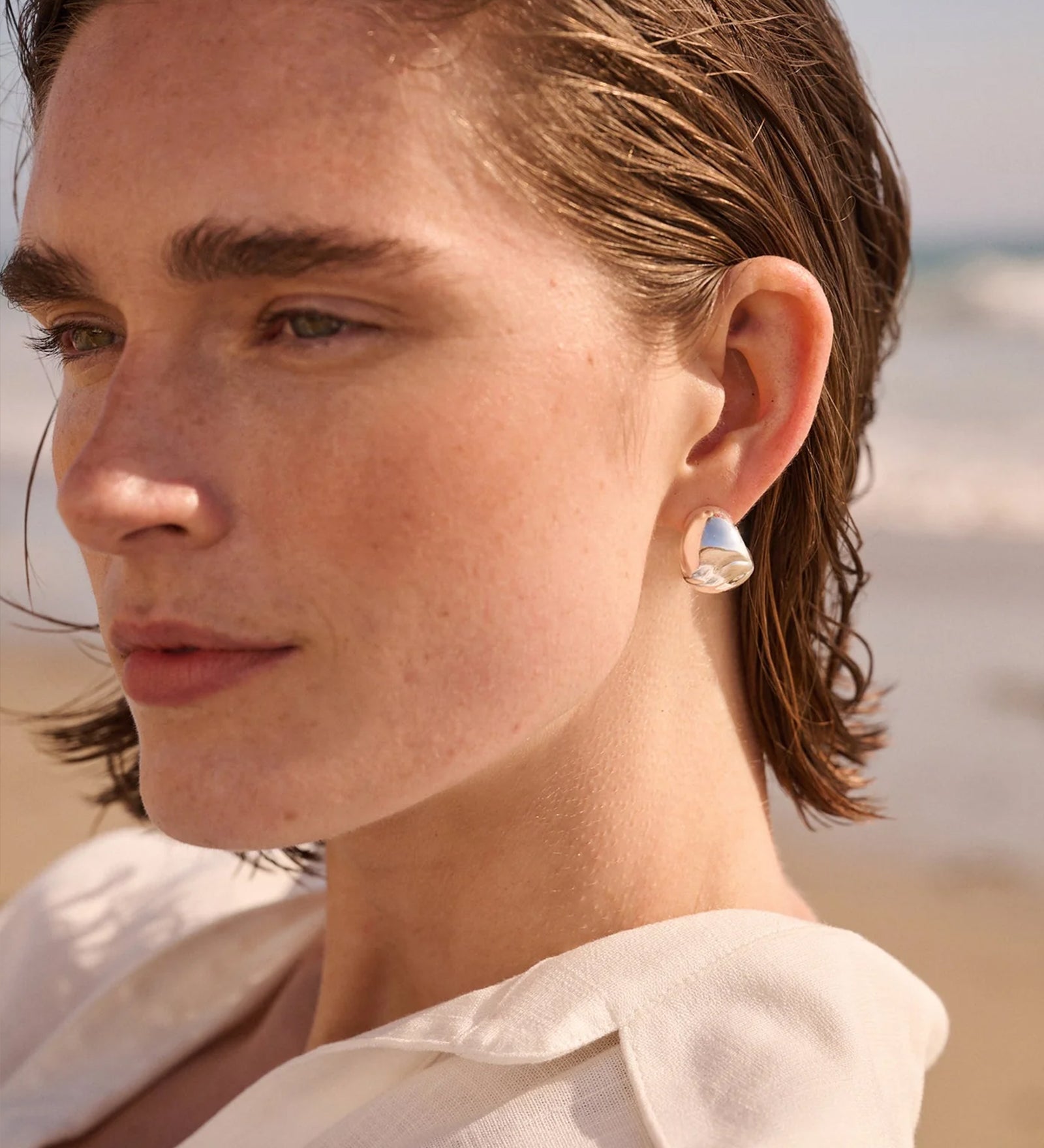 Jenny Bird-Nelle Hoops-Earrings-Blue Ruby Jewellery-Vancouver Canada