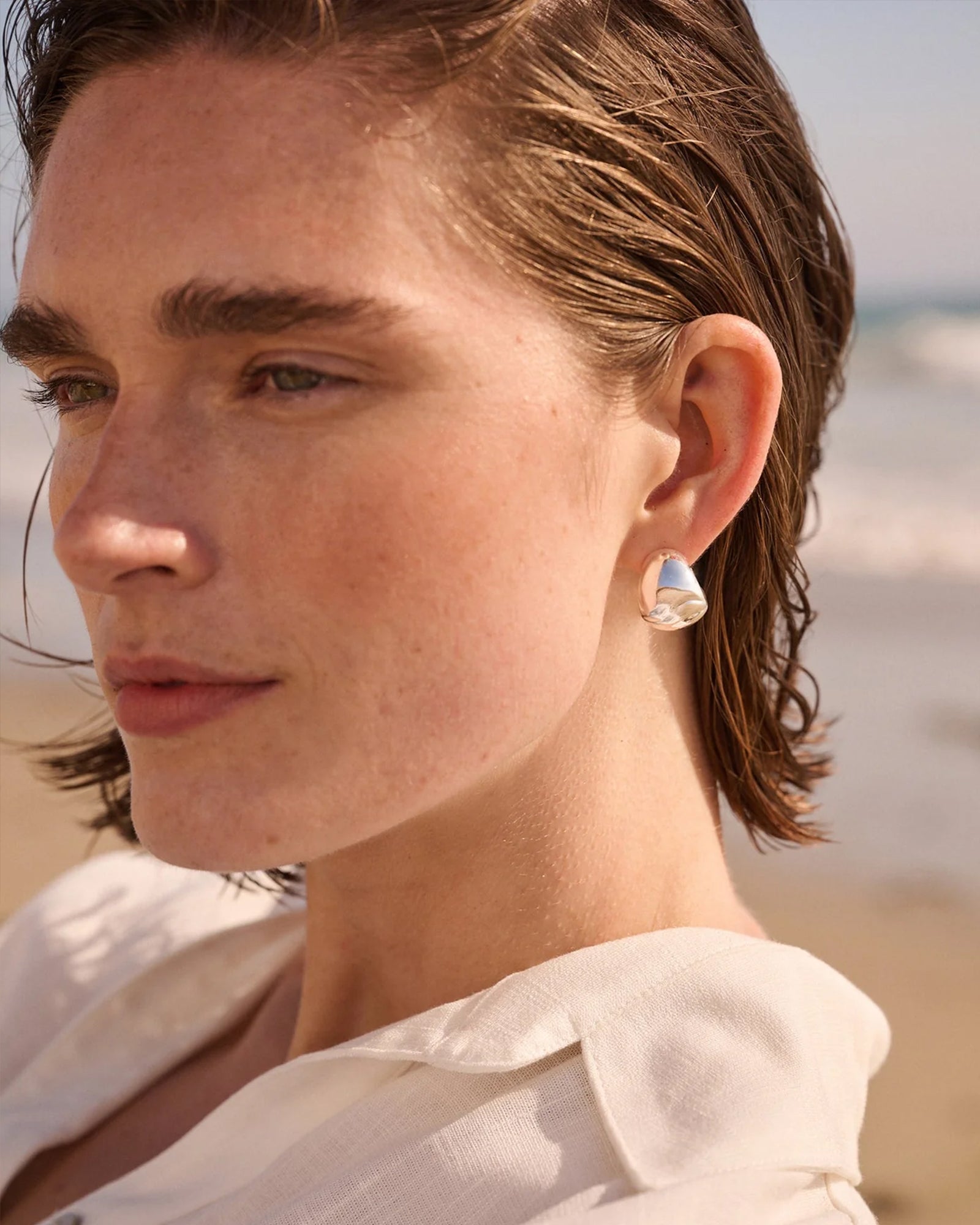 Jenny Bird-Nelle Hoops-Earrings-Blue Ruby Jewellery-Vancouver Canada