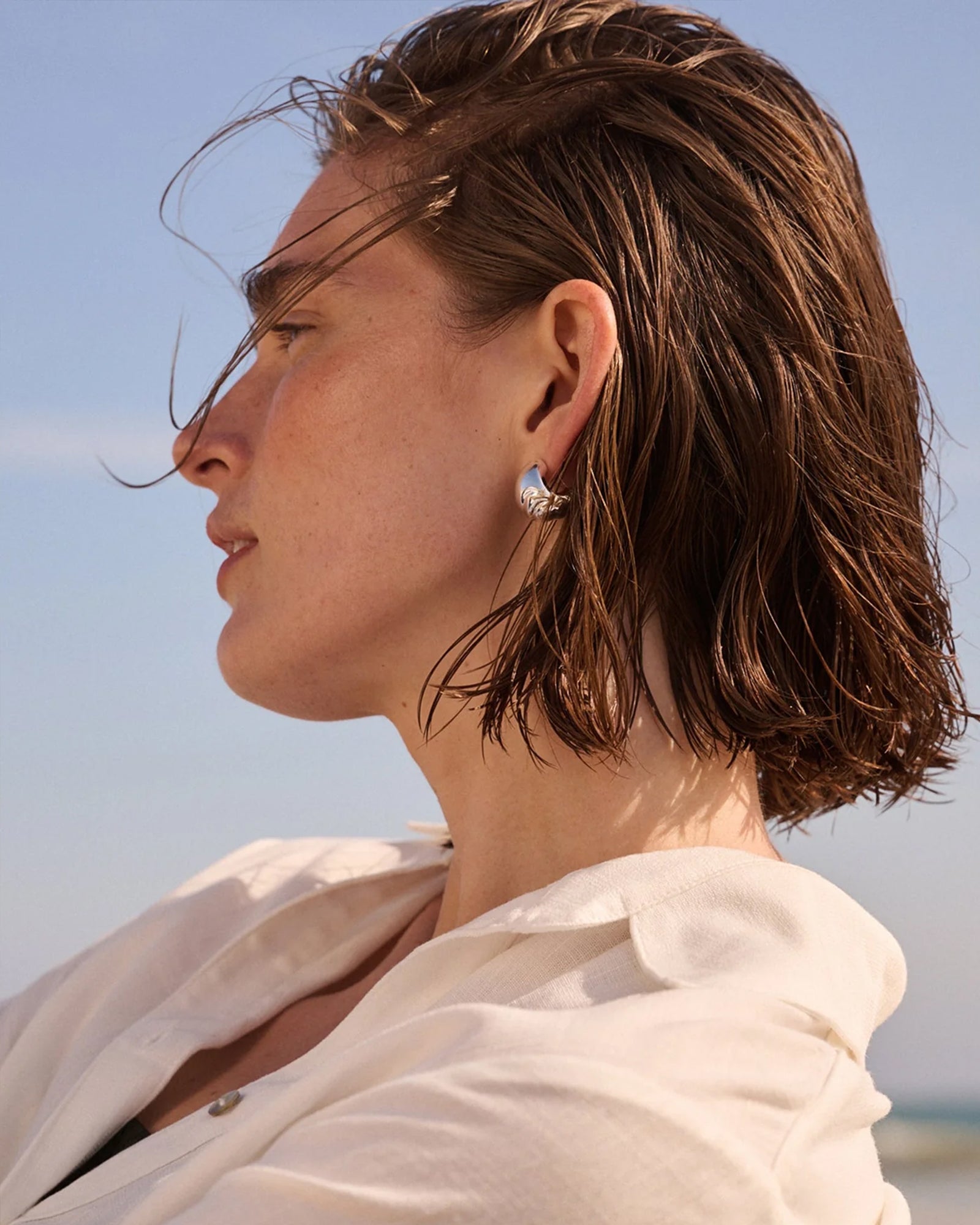 Jenny Bird-Nelle Hoops-Earrings-Blue Ruby Jewellery-Vancouver Canada