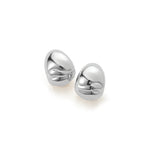 Nelle Hoops Silver Dipped  Brass