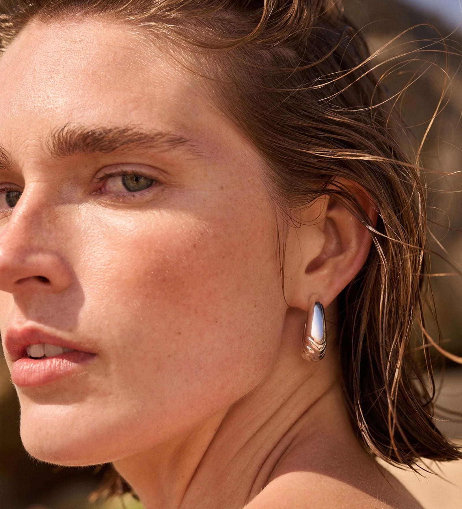 Jenny Bird-Slim Nelle Hoops-Earrings-Blue Ruby Jewellery-Vancouver Canada