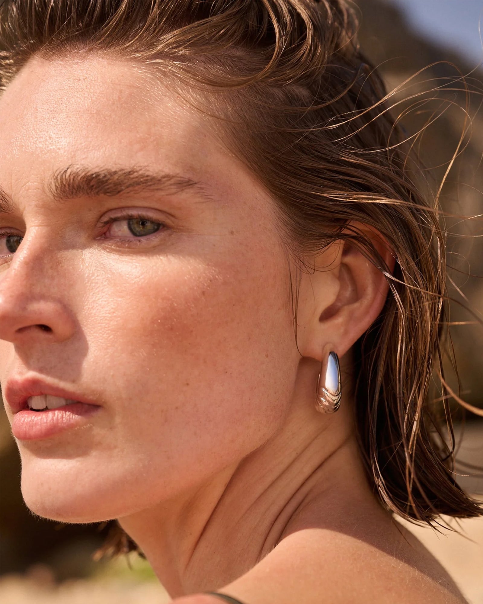 Jenny Bird-Slim Nelle Hoops-Earrings-Blue Ruby Jewellery-Vancouver Canada
