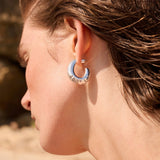 Jenny Bird-Slim Nelle Hoops-Earrings-Blue Ruby Jewellery-Vancouver Canada