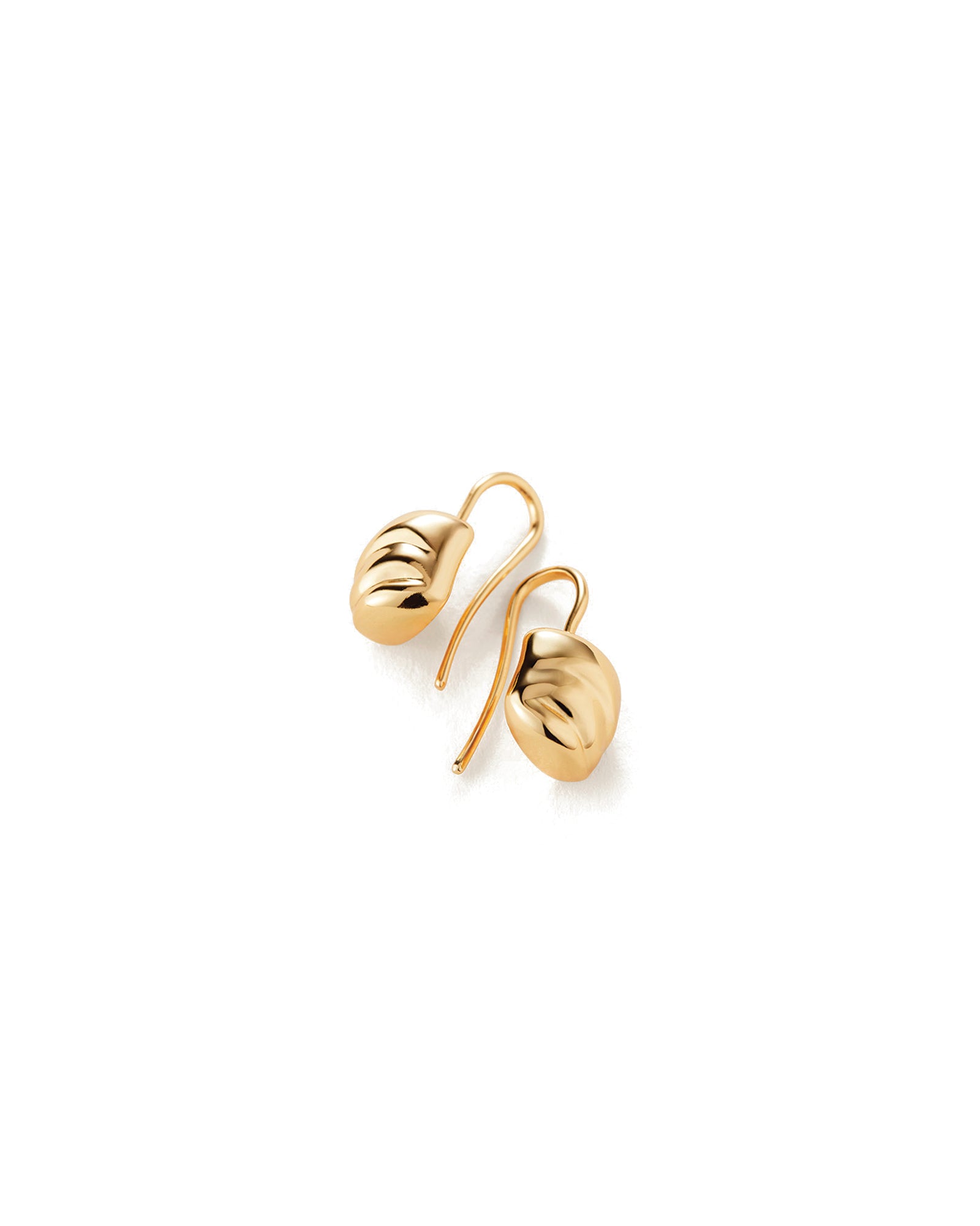 Rue Drop Earrings 14k Gold Dipped Brass