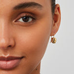 Rue Drop Earrings 14k Gold Dipped Brass
