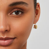 Rue Drop Earrings 14k Gold Dipped Brass