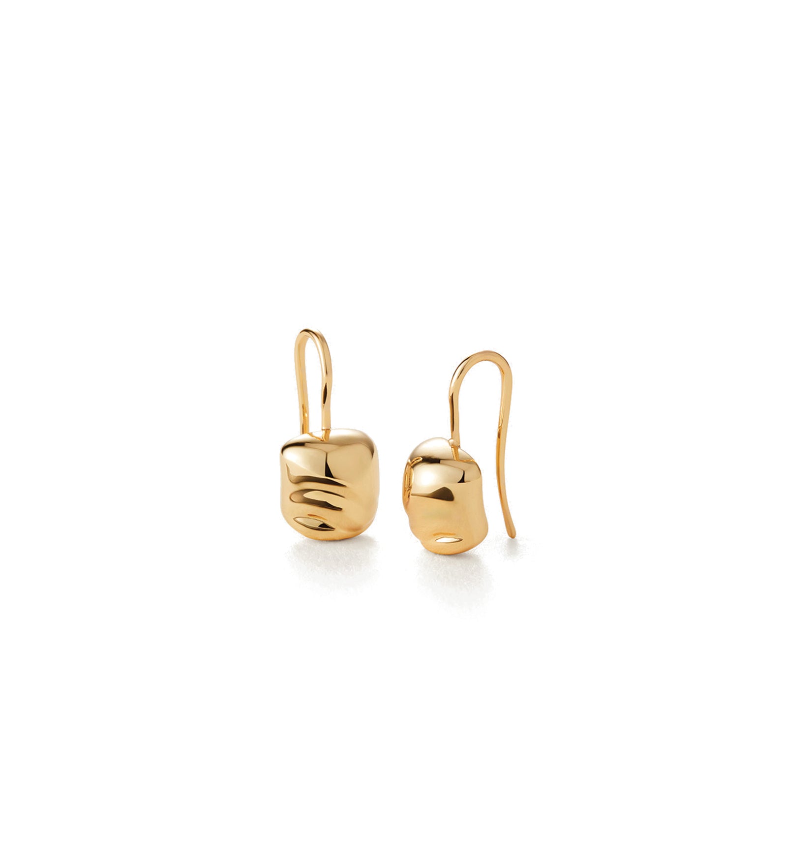 Rue Drop Earrings 14k Gold Dipped Brass