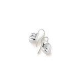 Rue Drop Earrings Silver Dipped Brass