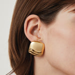 Rue Earrings 14k Gold Dipped Brass