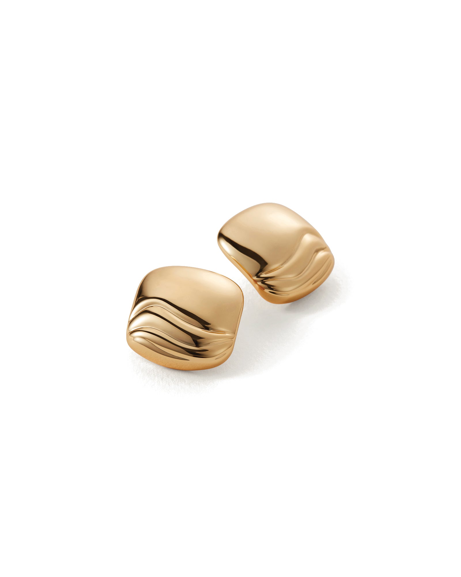 Rue Earrings 14k Gold Dipped Brass