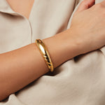 Nelle Bangle 14k Gold Dipped Brass / MED