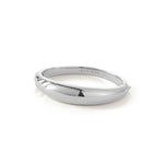 Nelle Bangle Silver Dipped Brass / MED