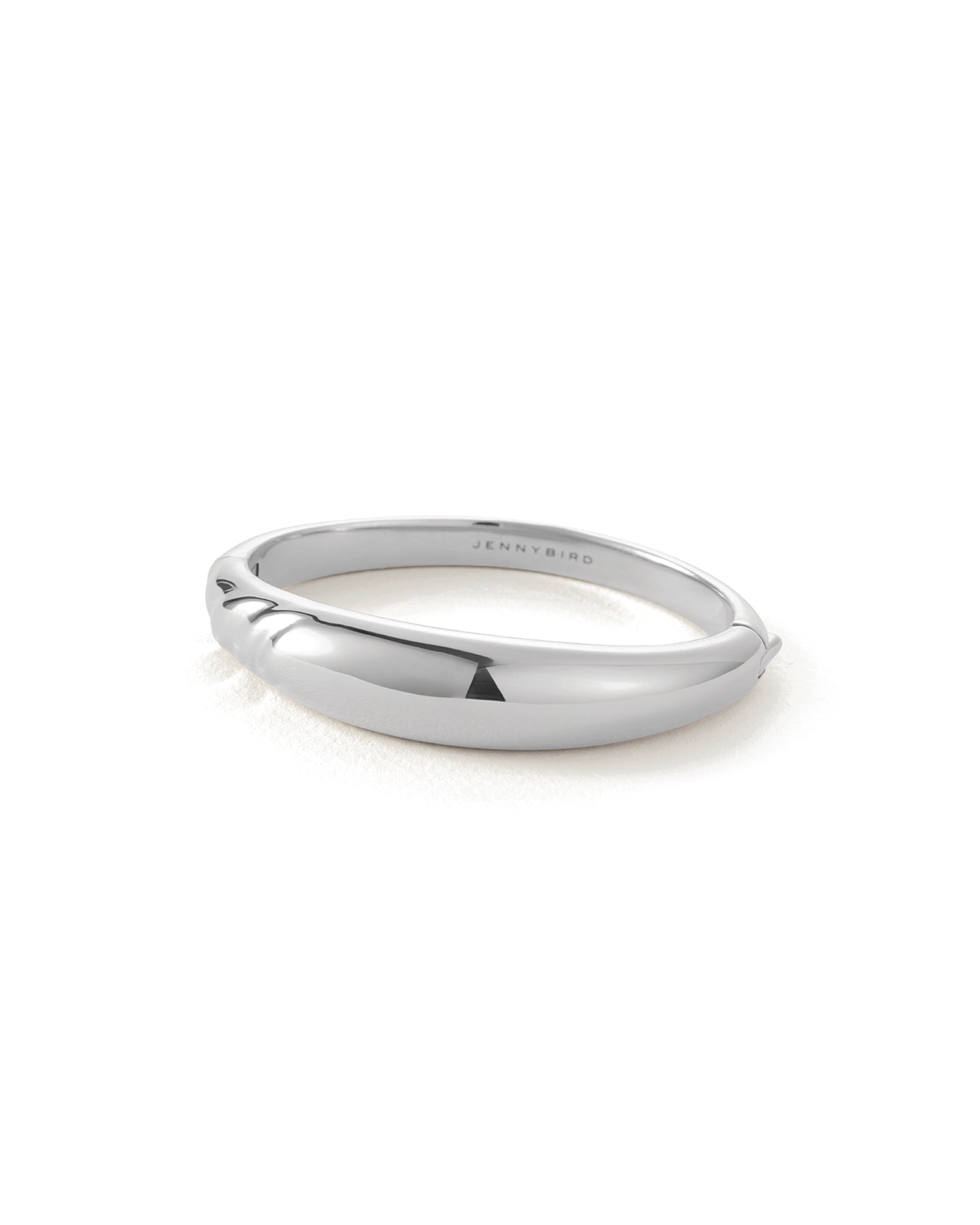 Nelle Bangle Silver Dipped Brass / MED