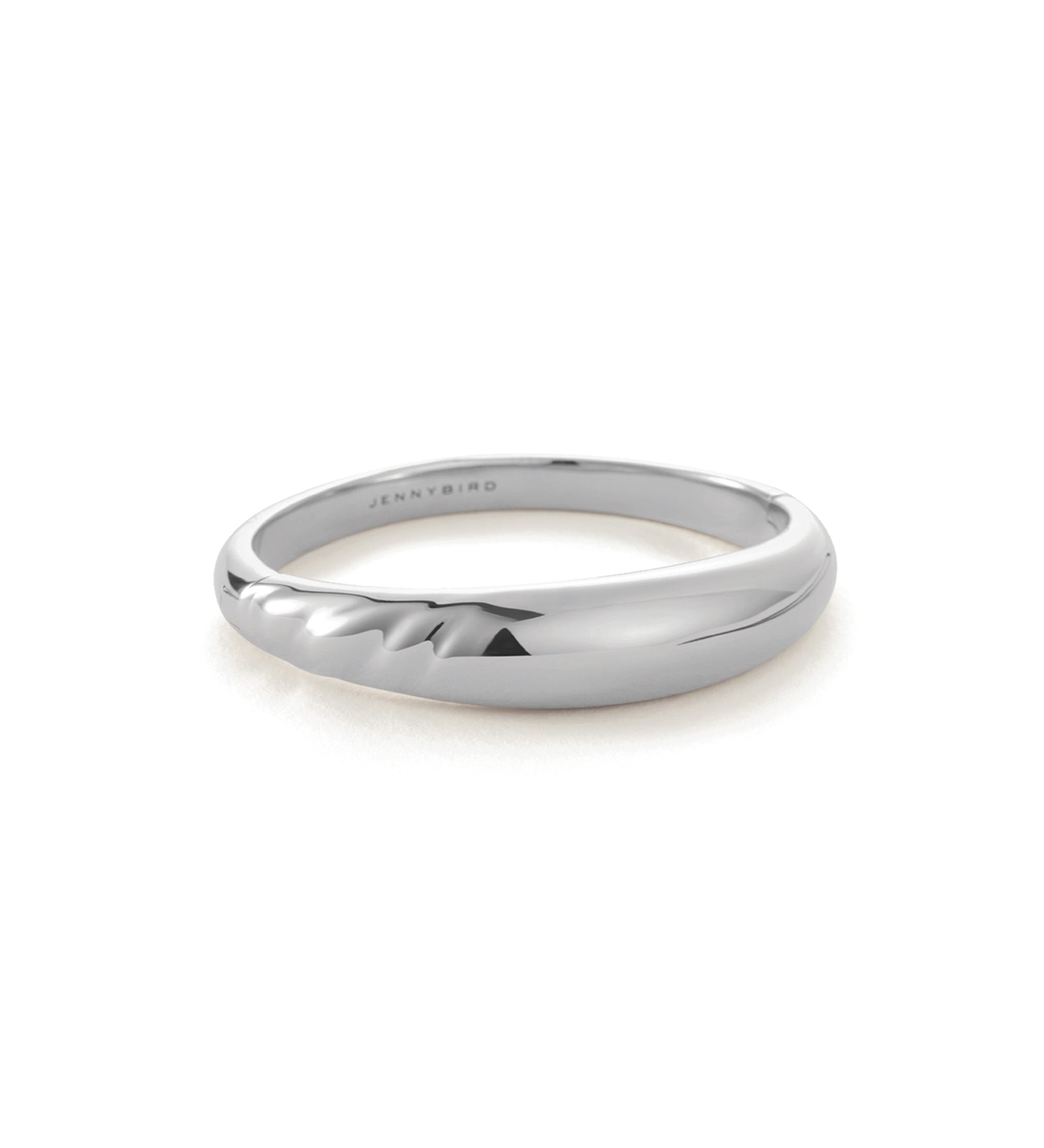 Nelle Bangle Silver Dipped Brass / MED