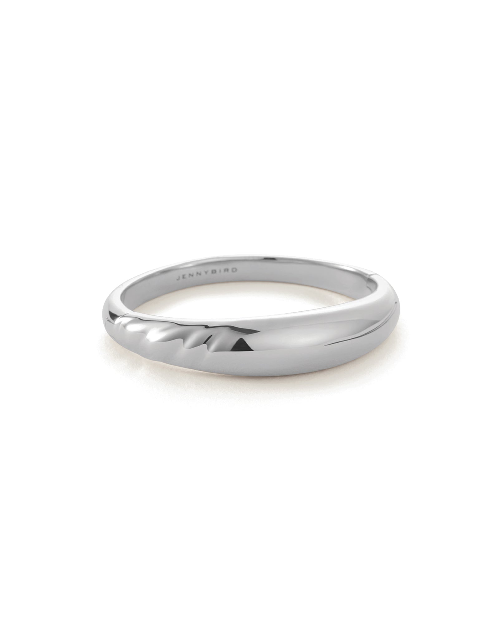 Nelle Bangle Silver Dipped Brass / MED