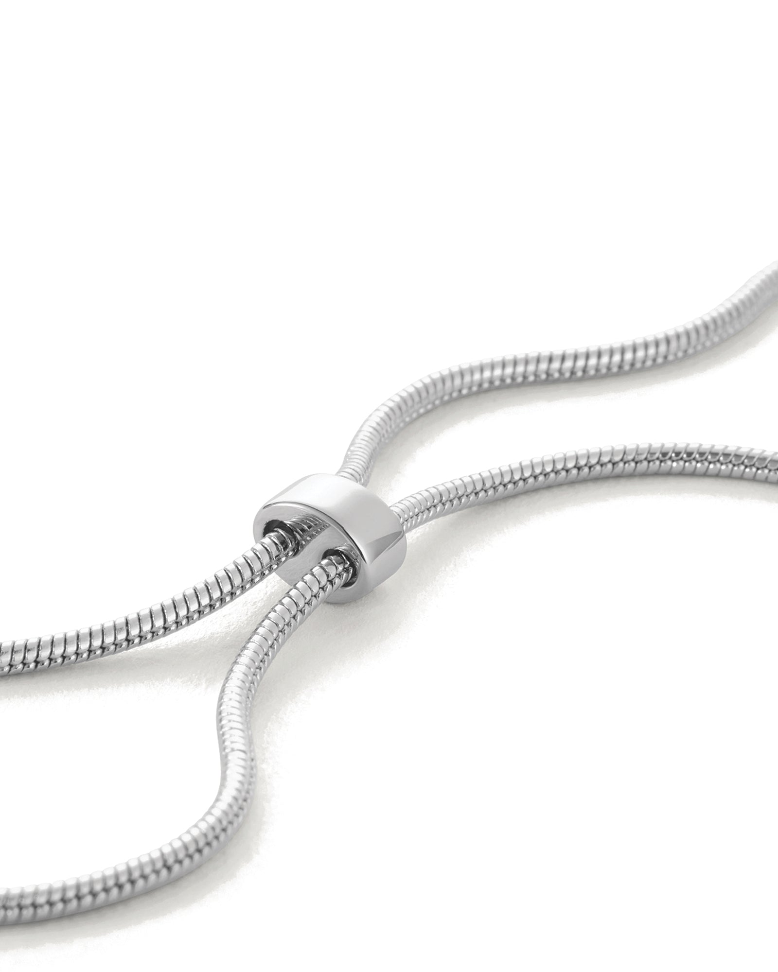 Rue Pendant Necklace Silver Dipped Brass