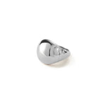 Wave Dome Ring Silver Dipped Brass / 3