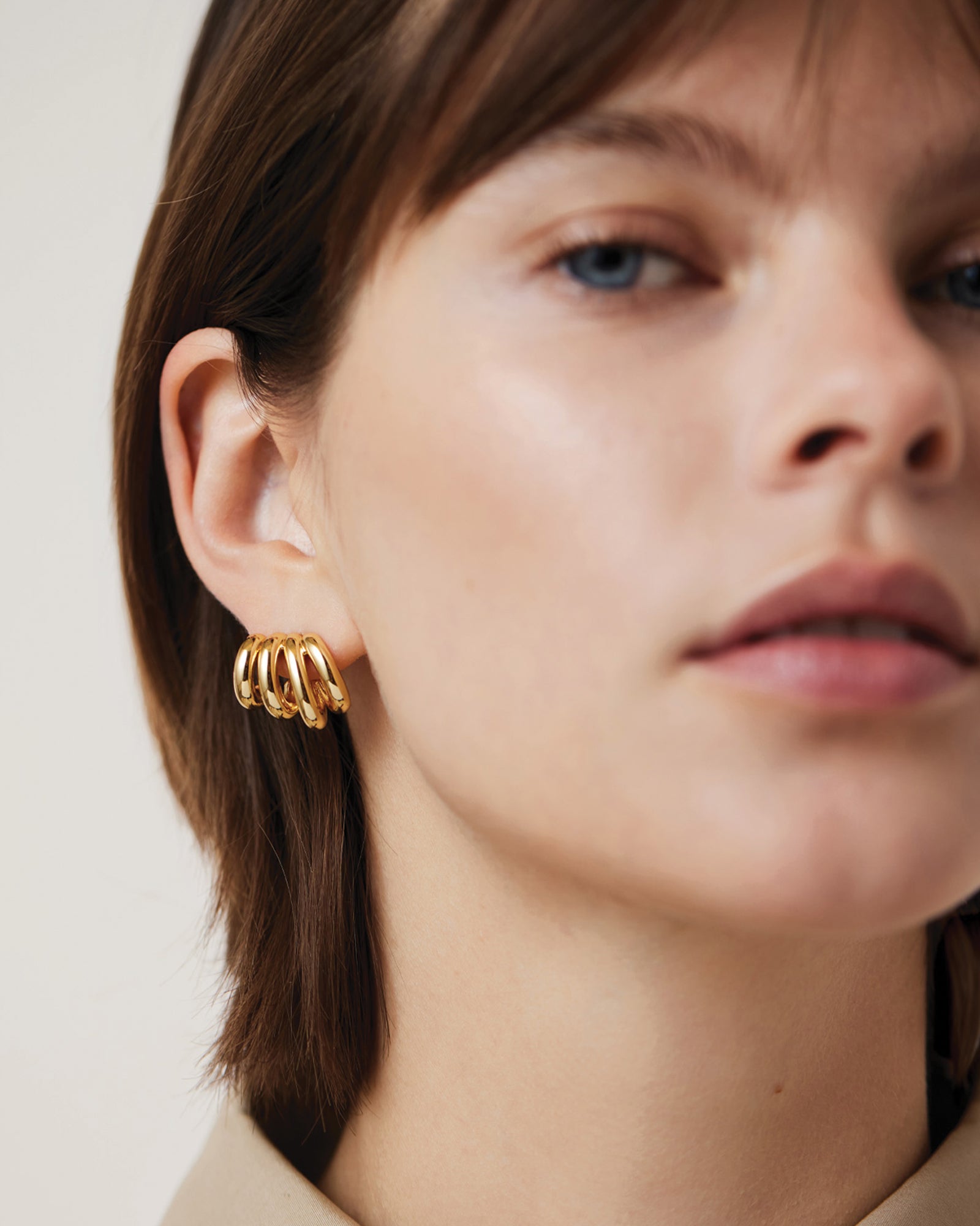 Monroe Earrings 14k Gold Dipped Brass