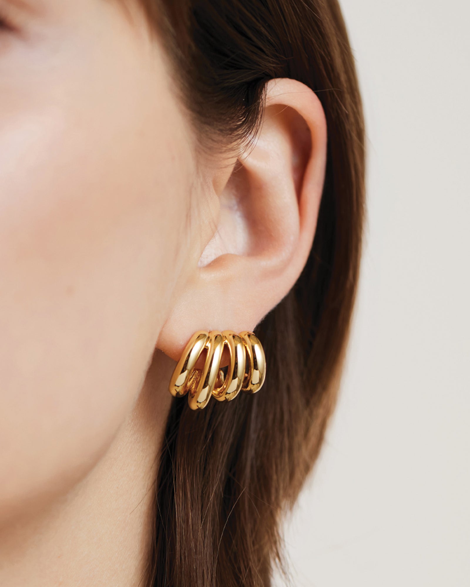 Monroe Earrings 14k Gold Dipped Brass