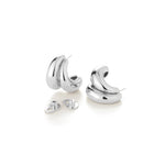Orla Earrings Silver Dipped Brass