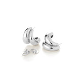 Orla Earrings Silver Dipped Brass