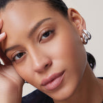 Orla Earrings Silver Dipped Brass