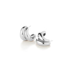 Orla Earrings Silver Dipped Brass