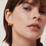 Beatrix Earrings 14k Gold Dipped Brass