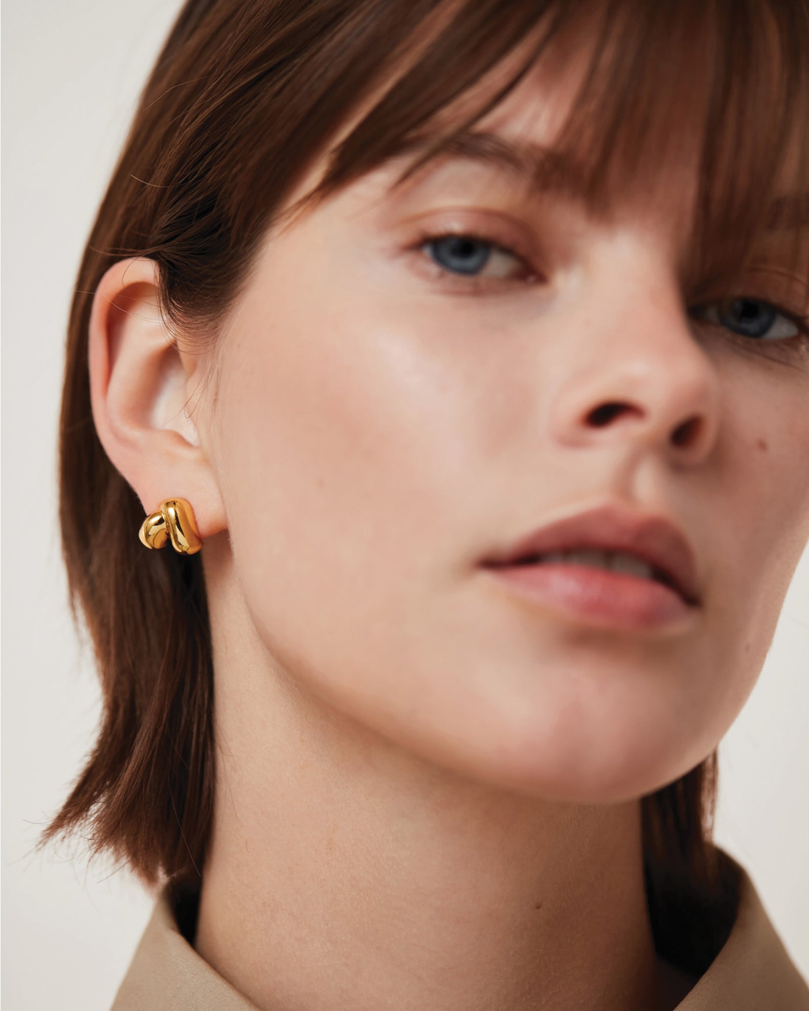 Beatrix Earrings 14k Gold Dipped Brass