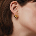 Beatrix Earrings 14k Gold Dipped Brass