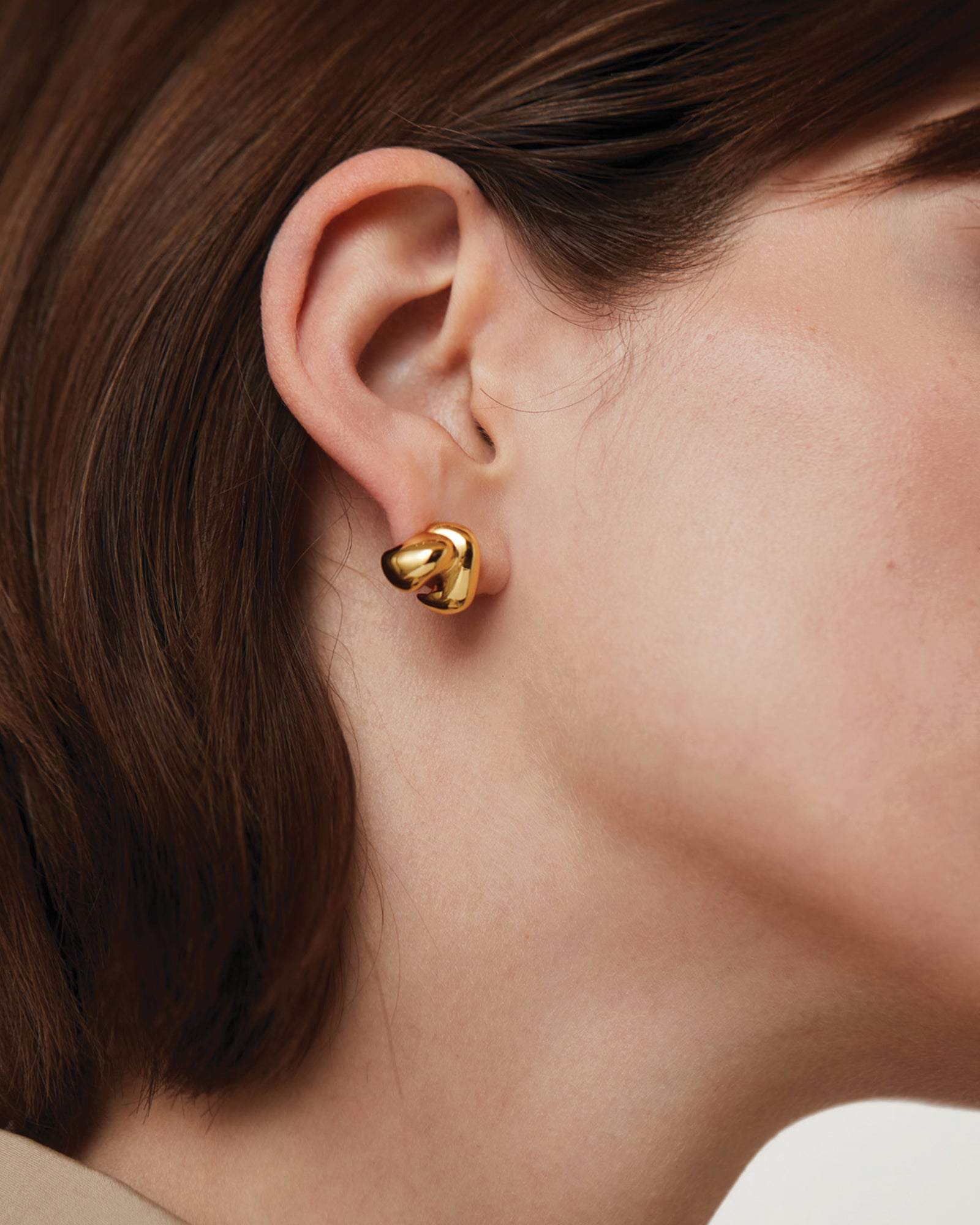 Beatrix Earrings 14k Gold Dipped Brass