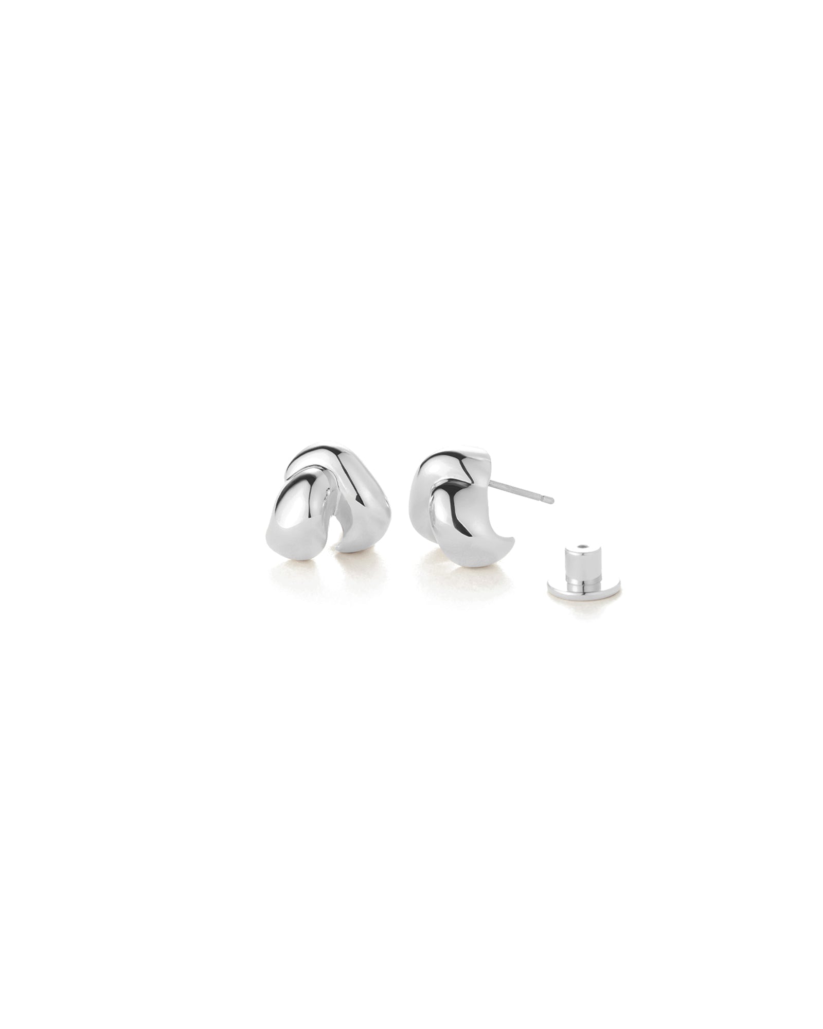 Beatrix Earrings Silver Dipped  Brass