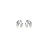 Beatrix Earrings Silver Dipped  Brass