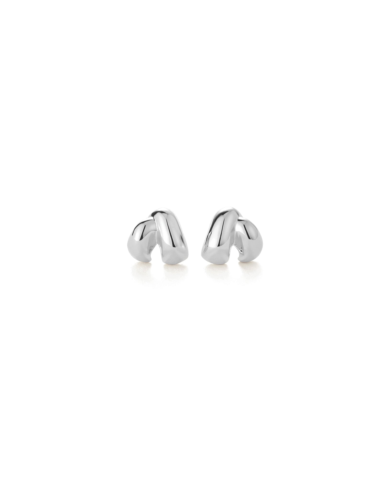 Beatrix Earrings Silver Dipped  Brass