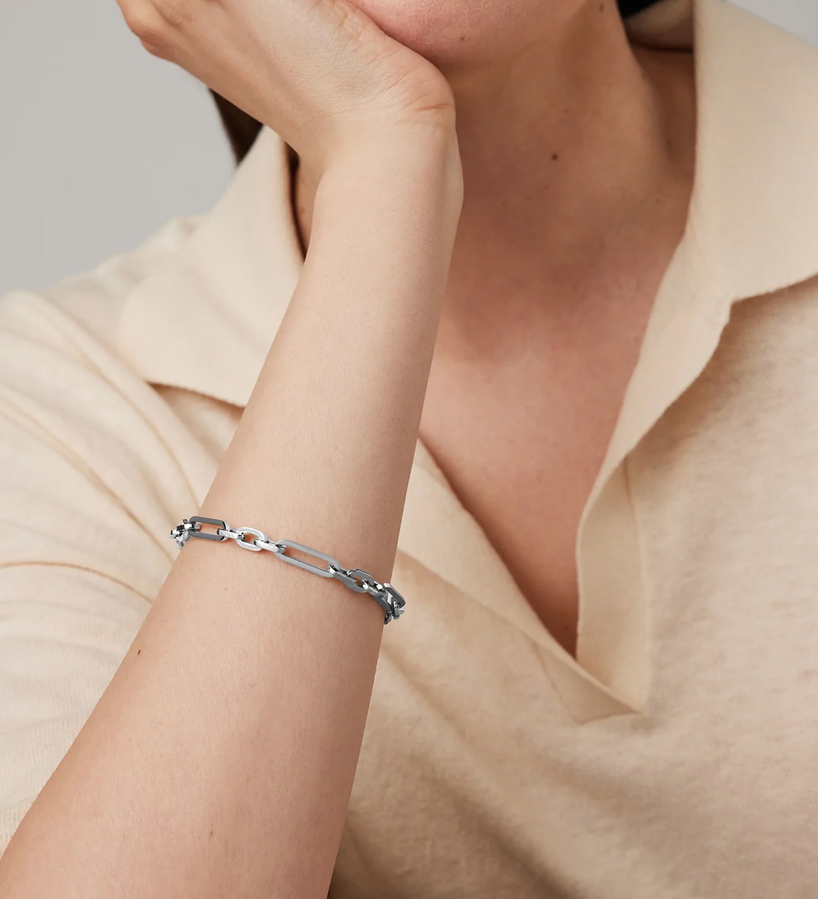 Mercer Bracelet Platinum Plated