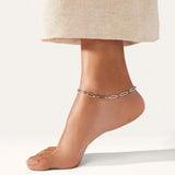 Slim Mercer Anklet Platinum Plated