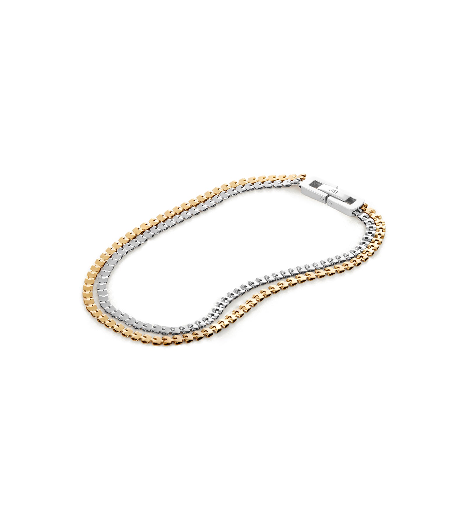 Double Amalfi Anklet 14k Gold Plated, Platinum Plated