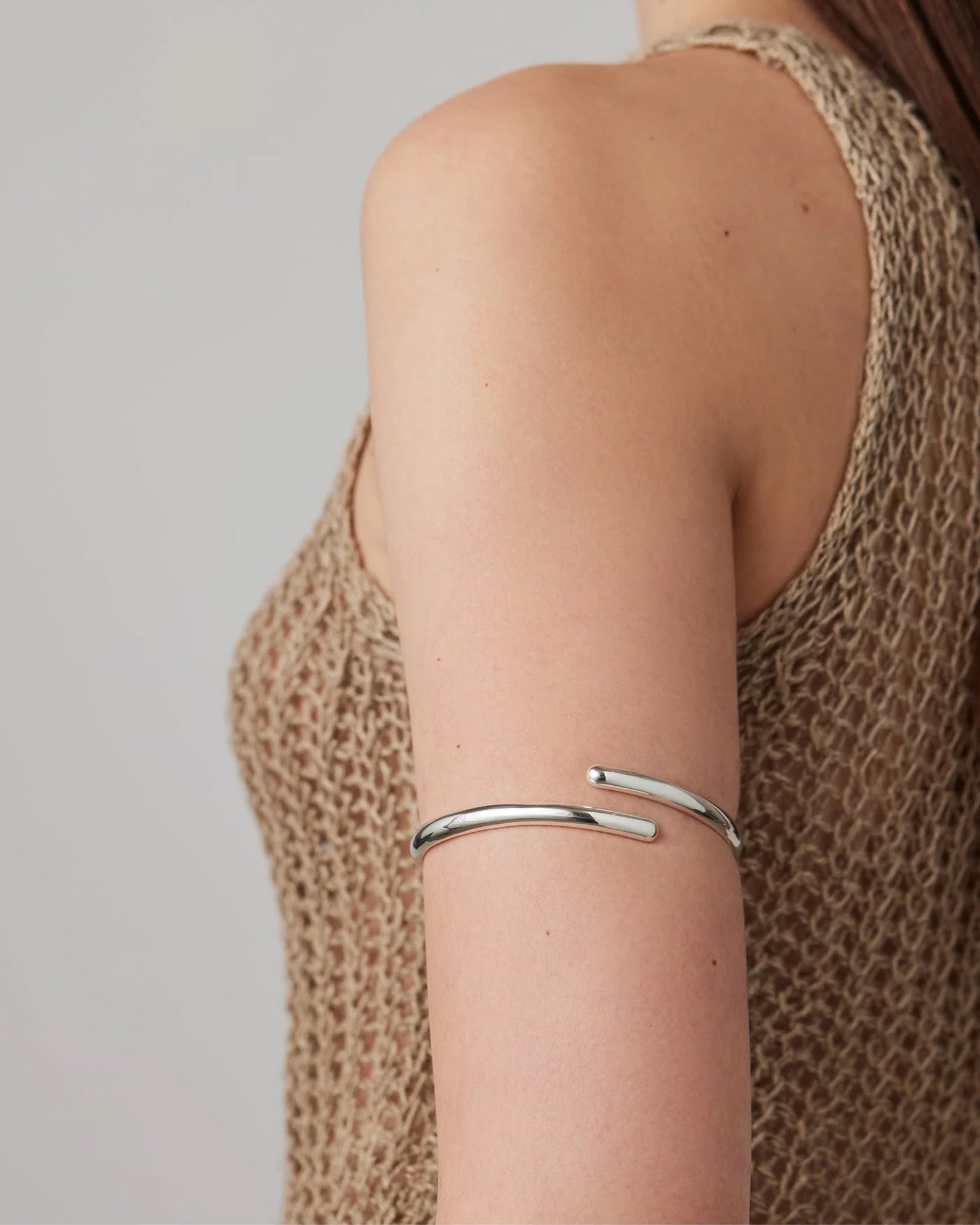 Gia Arm Cuff Silver Plated