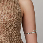 Gia Arm Cuff Silver Plated
