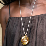 Nico Mirror Pendant Rope Necklace