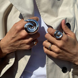 Jenny Bird-Renzo Double Ring-Rings-Blue Ruby Jewellery-Vancouver Canada