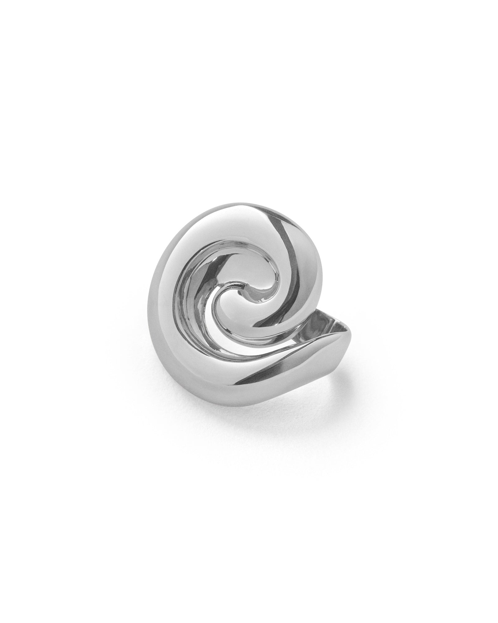 Jenny Bird-Renzo Double Ring-Rings-Silver Dipped Brass-SM-Blue Ruby Jewellery-Vancouver Canada
