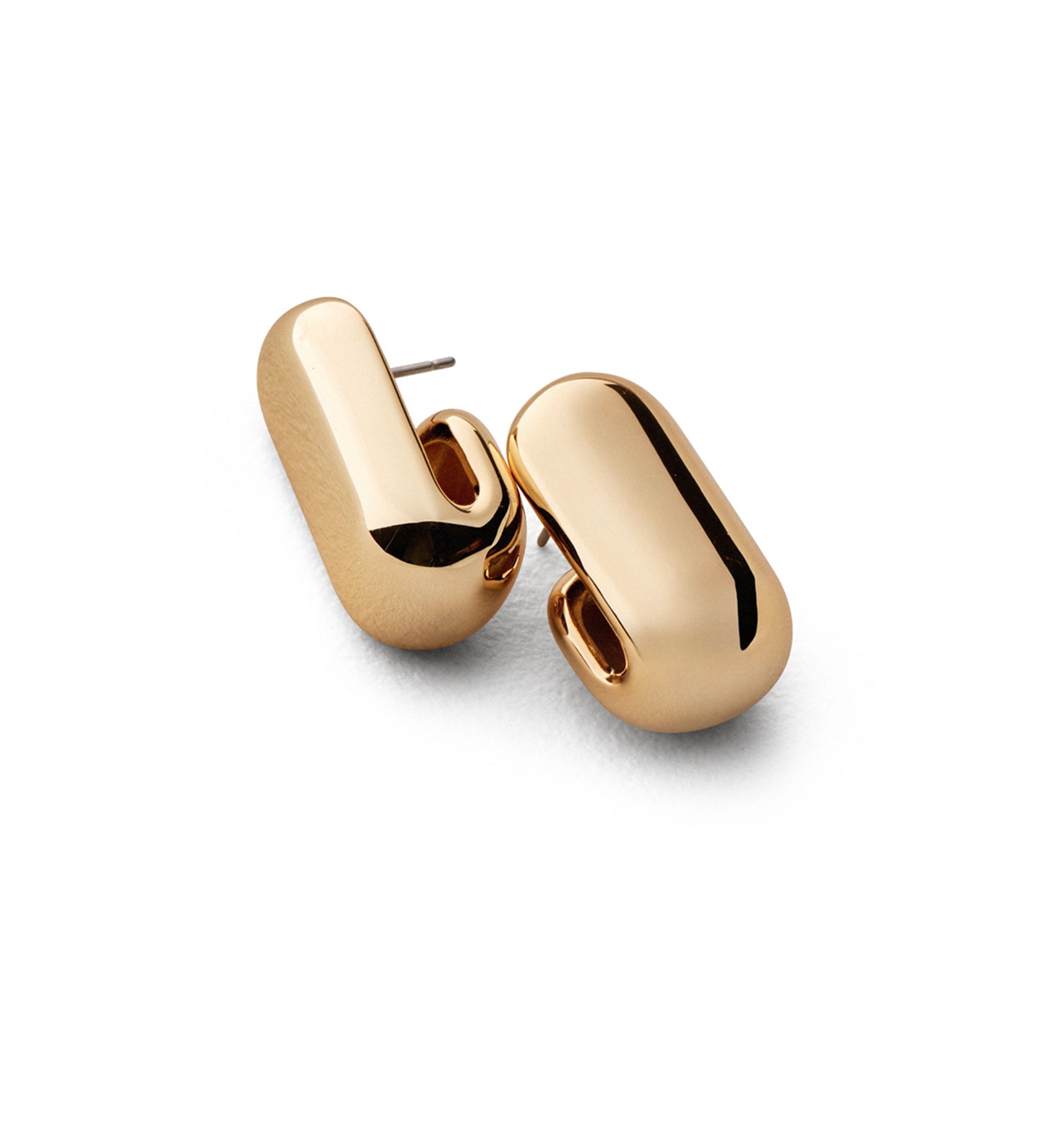 Jenny Bird-Leon Earrings-Earrings-14k Gold Dipped Brass-Blue Ruby Jewellery-Vancouver Canada