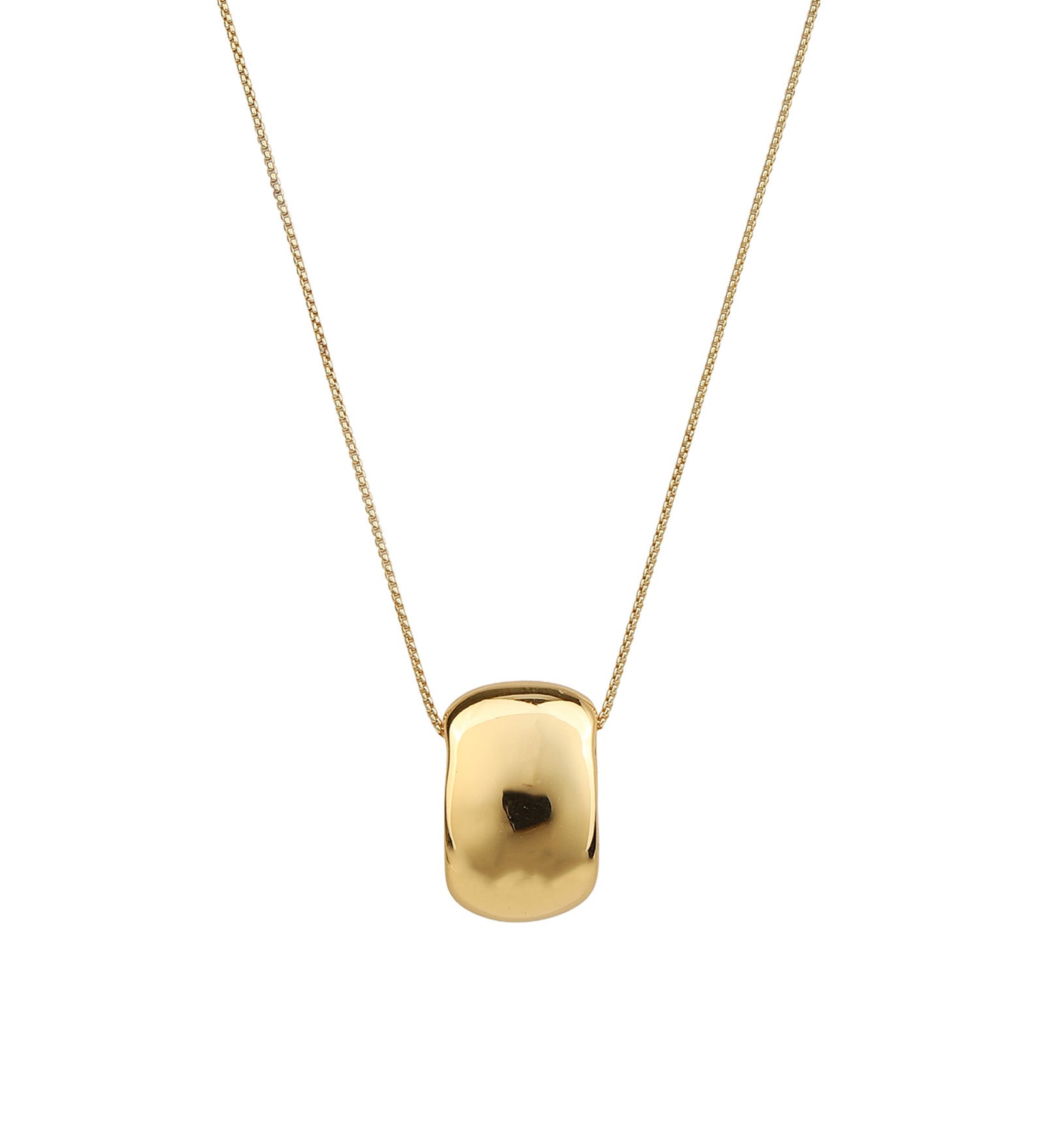 Jenny Bird-Leon Pendant Necklace-Necklaces-14k Gold Dipped Brass-Blue Ruby Jewellery-Vancouver Canada